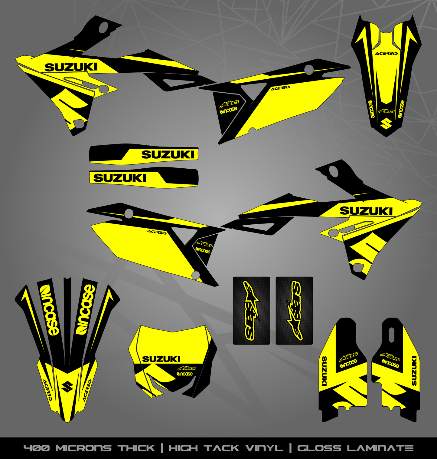 Full Sticker Kit for Suzuki MX bike