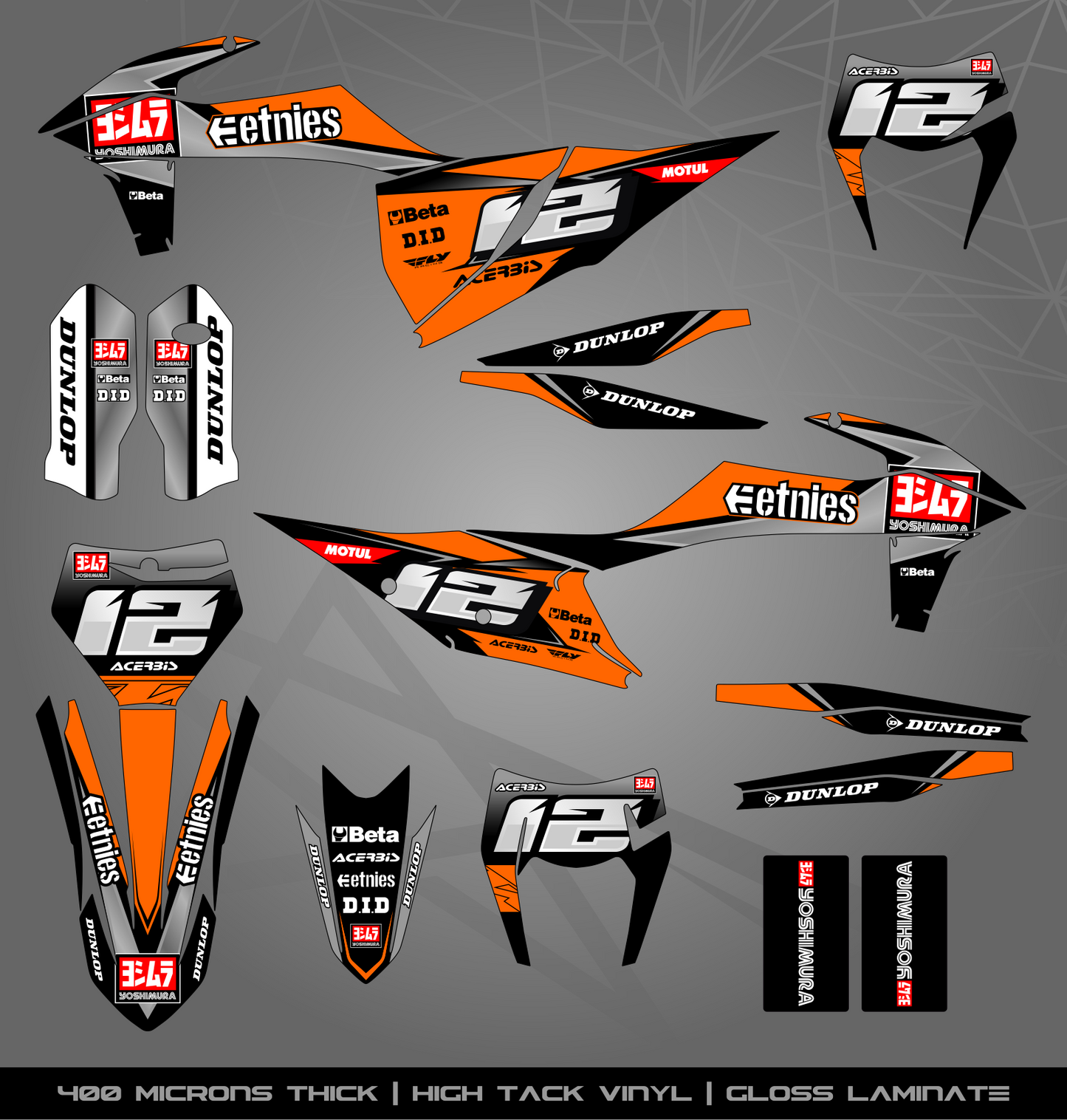 Full Sticker Kit for KTM MX / Enduro bike