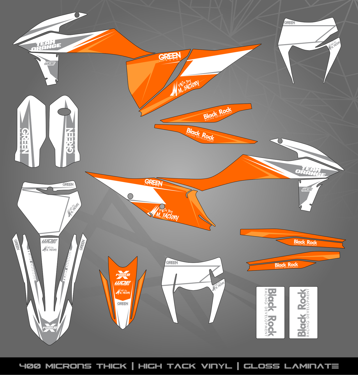 Full Sticker Kit for KTM MX / Enduro bike