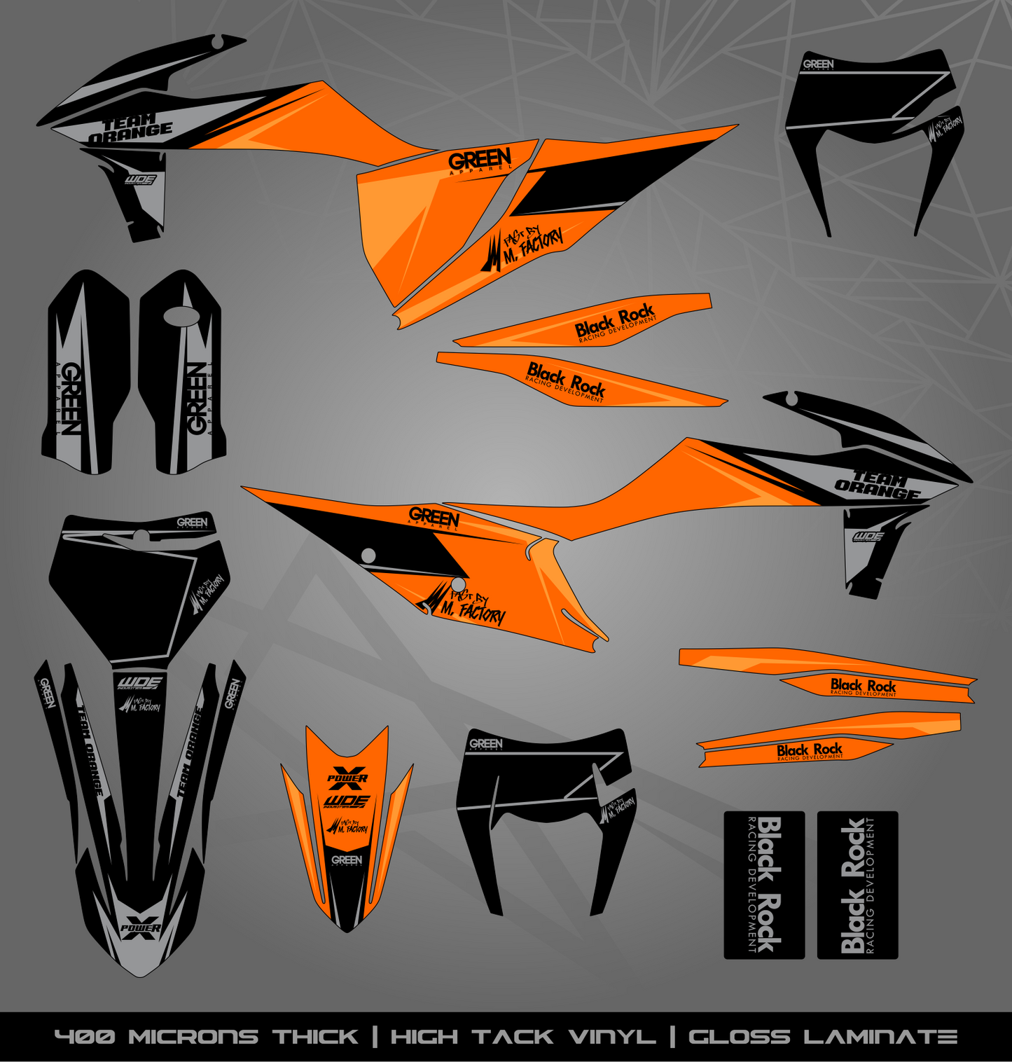 Full Sticker Kit for KTM MX / Enduro bike