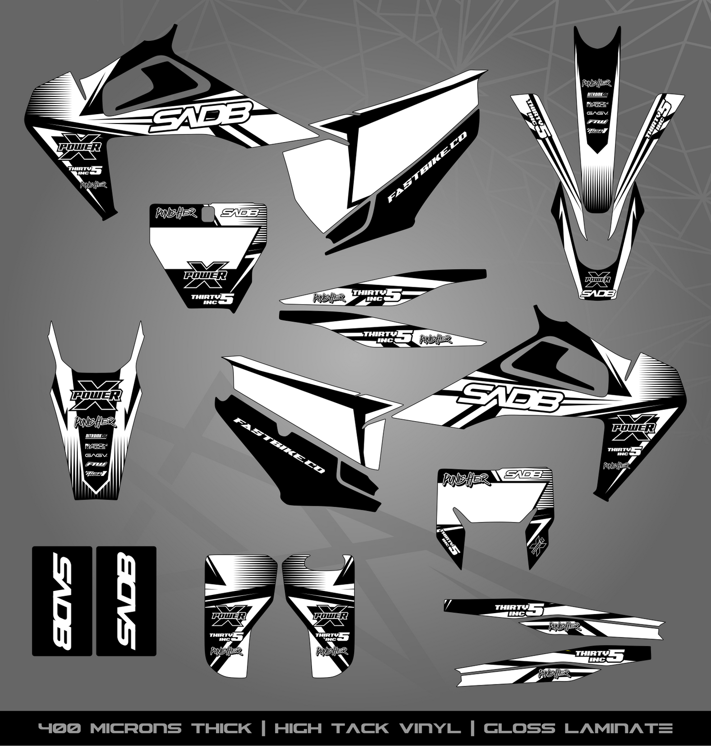 Full Sticker Kit for Husqvarna MX / Enduro bike