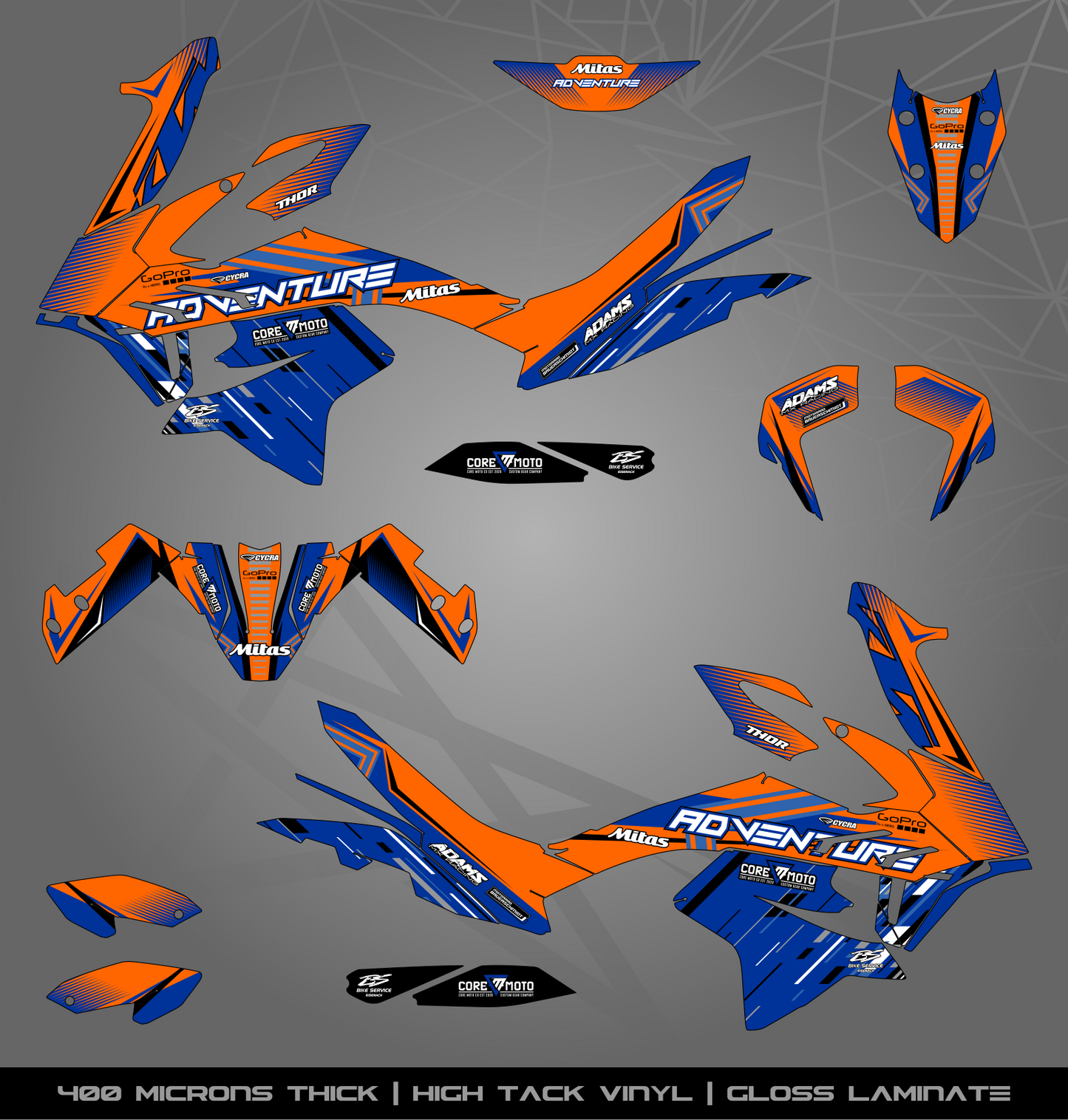 Full Sticker Kit for KTM 790 | 890 Adventure S | R (2019-2022)
