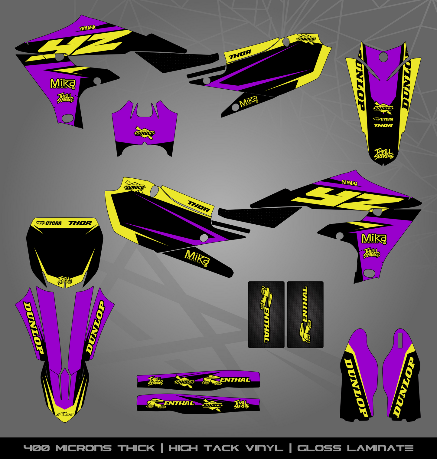 Full Sticker Kit for Yamaha MX bike