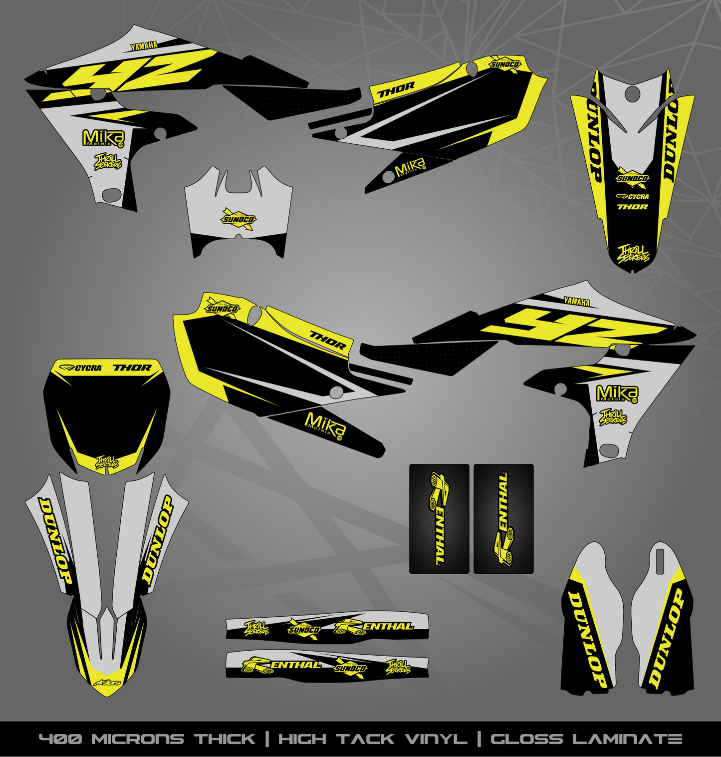 Full Sticker Kit for Yamaha MX bike