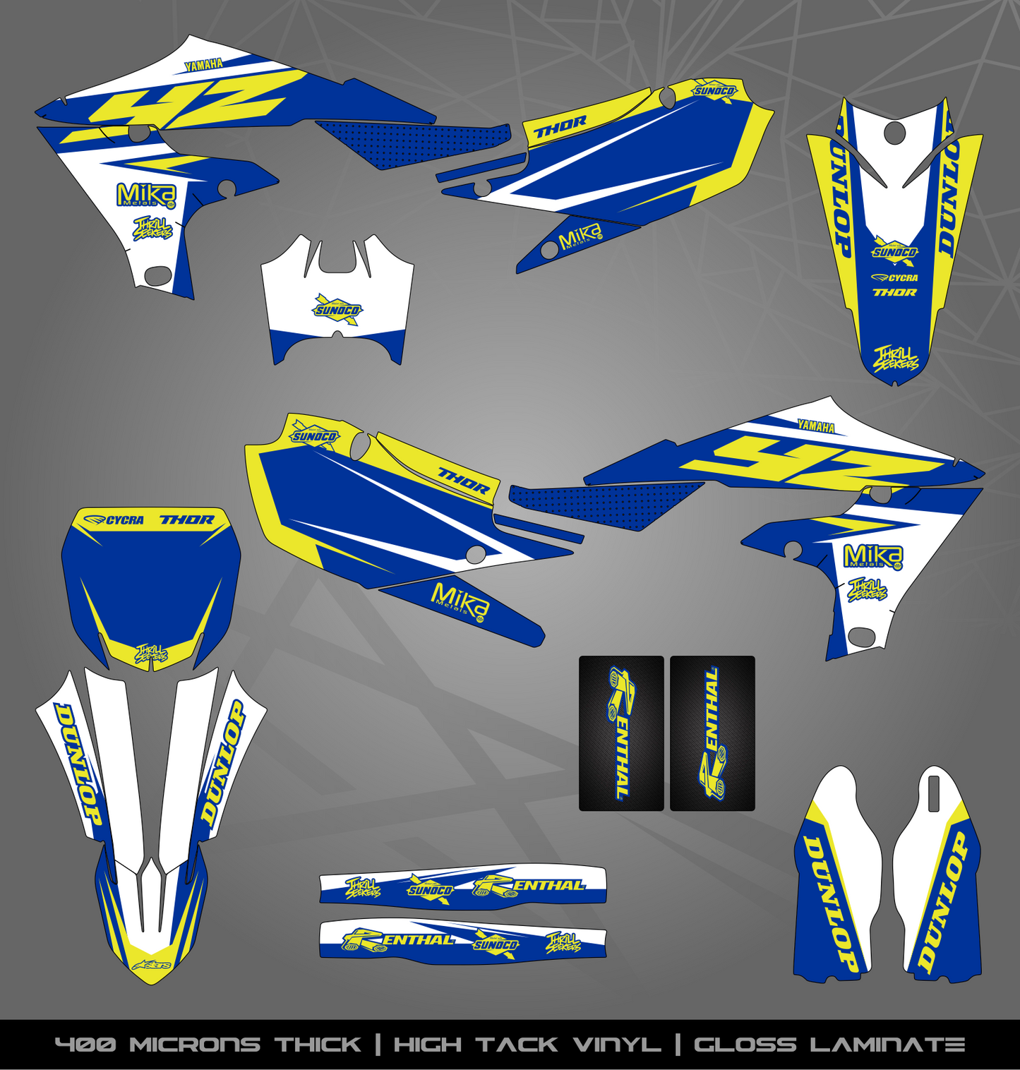 Full Sticker Kit for Yamaha MX bike