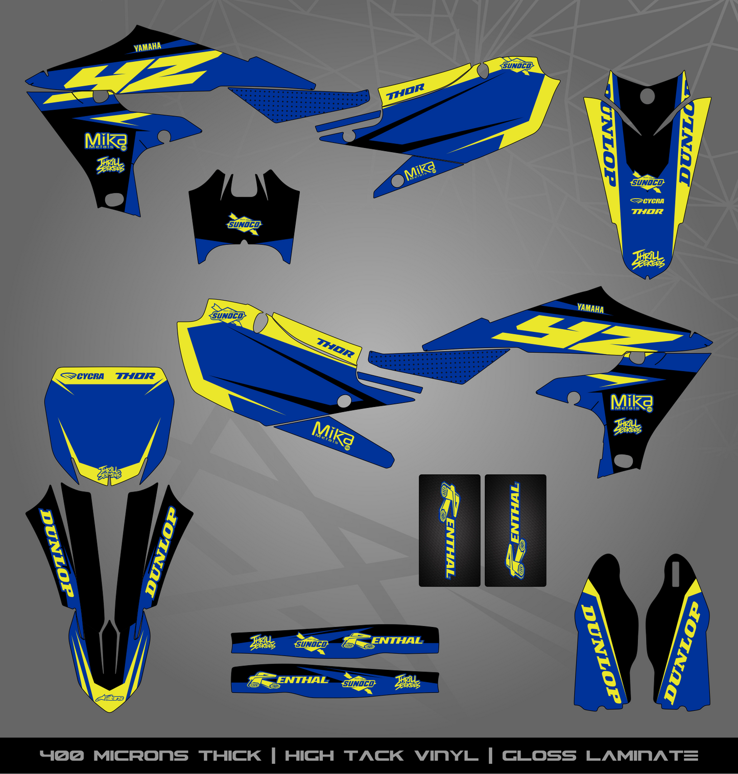 Full Sticker Kit for Yamaha MX bike