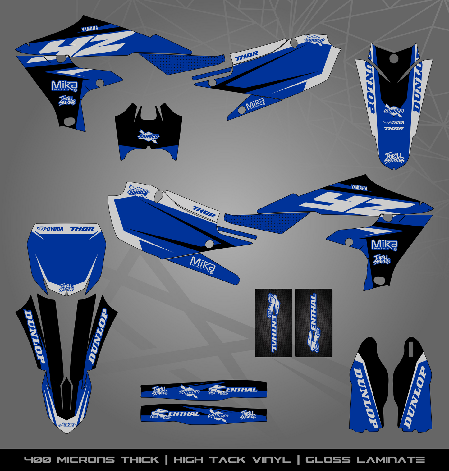 Full Sticker Kit for Yamaha MX bike