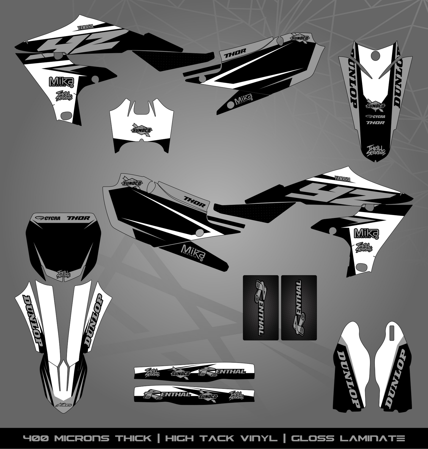 Full Sticker Kit for Yamaha MX bike