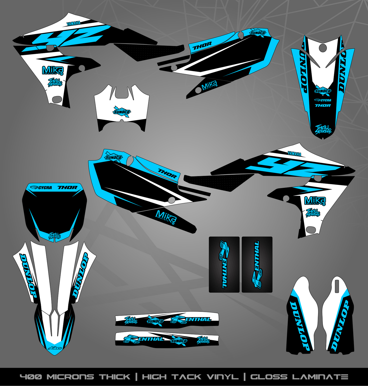 Full Sticker Kit for Yamaha MX bike