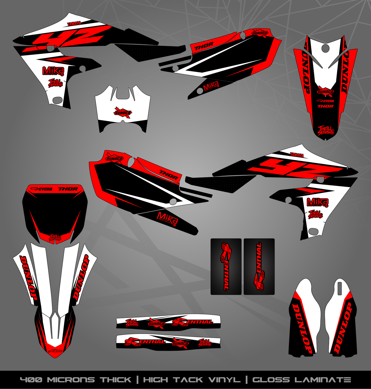 Full Sticker Kit for Yamaha MX bike