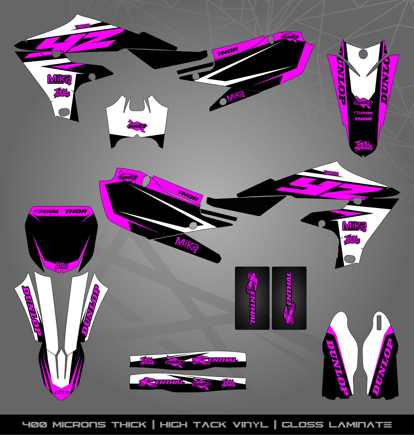 Full Sticker Kit for Yamaha MX bike
