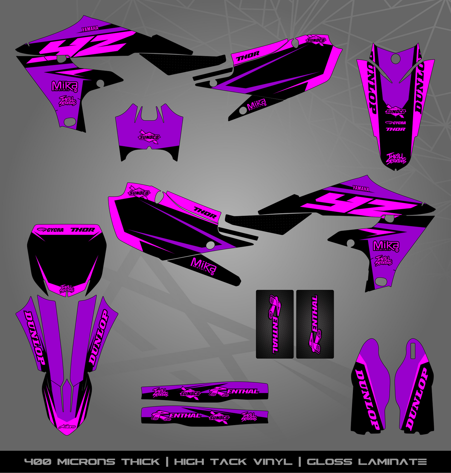 Full Sticker Kit for Yamaha MX bike