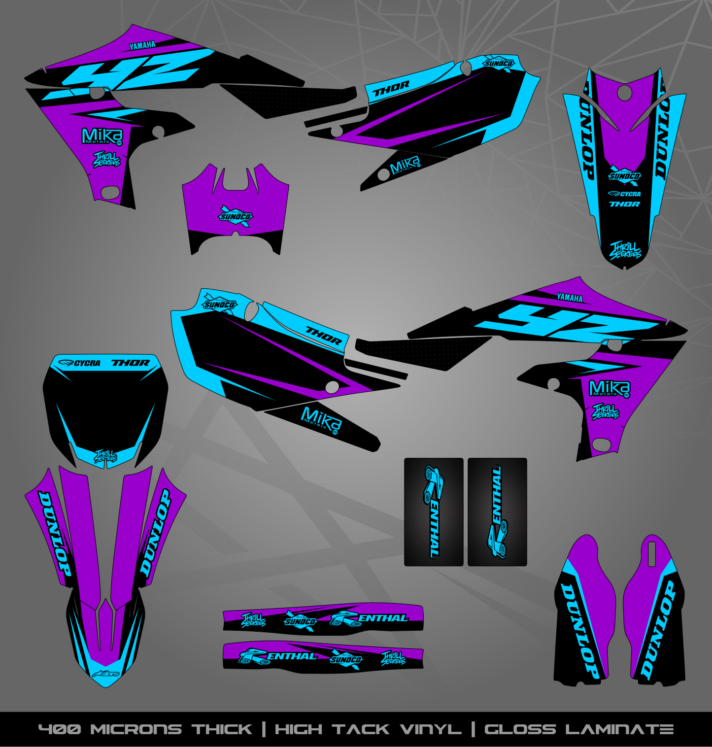 Full Sticker Kit for Yamaha MX bike
