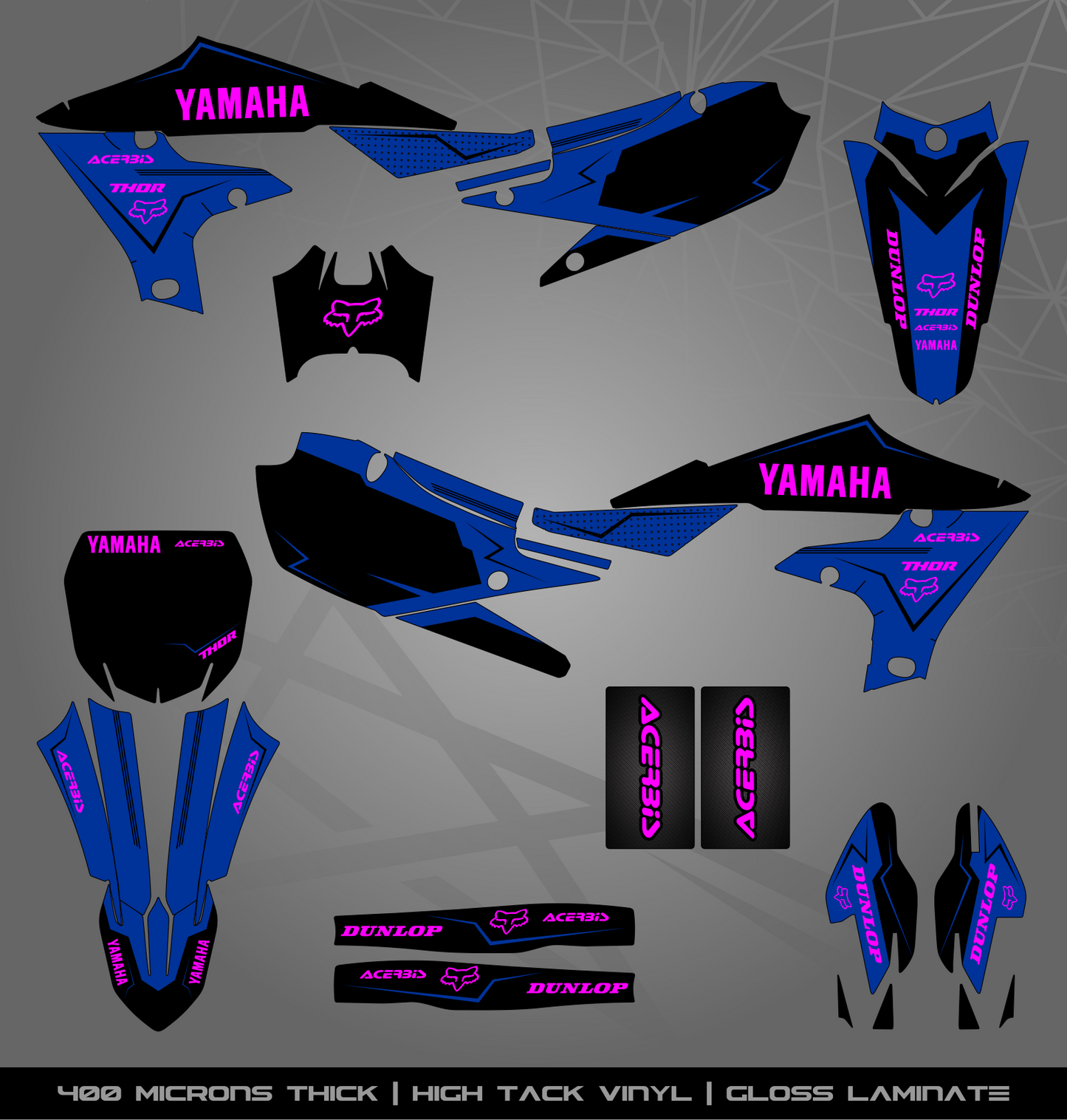 Full Sticker Kit for Yamaha MX bike
