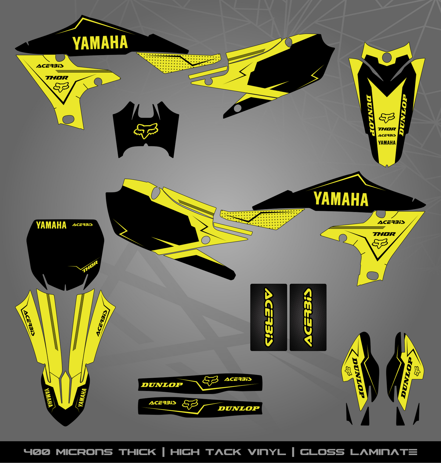 Full Sticker Kit for Yamaha MX bike