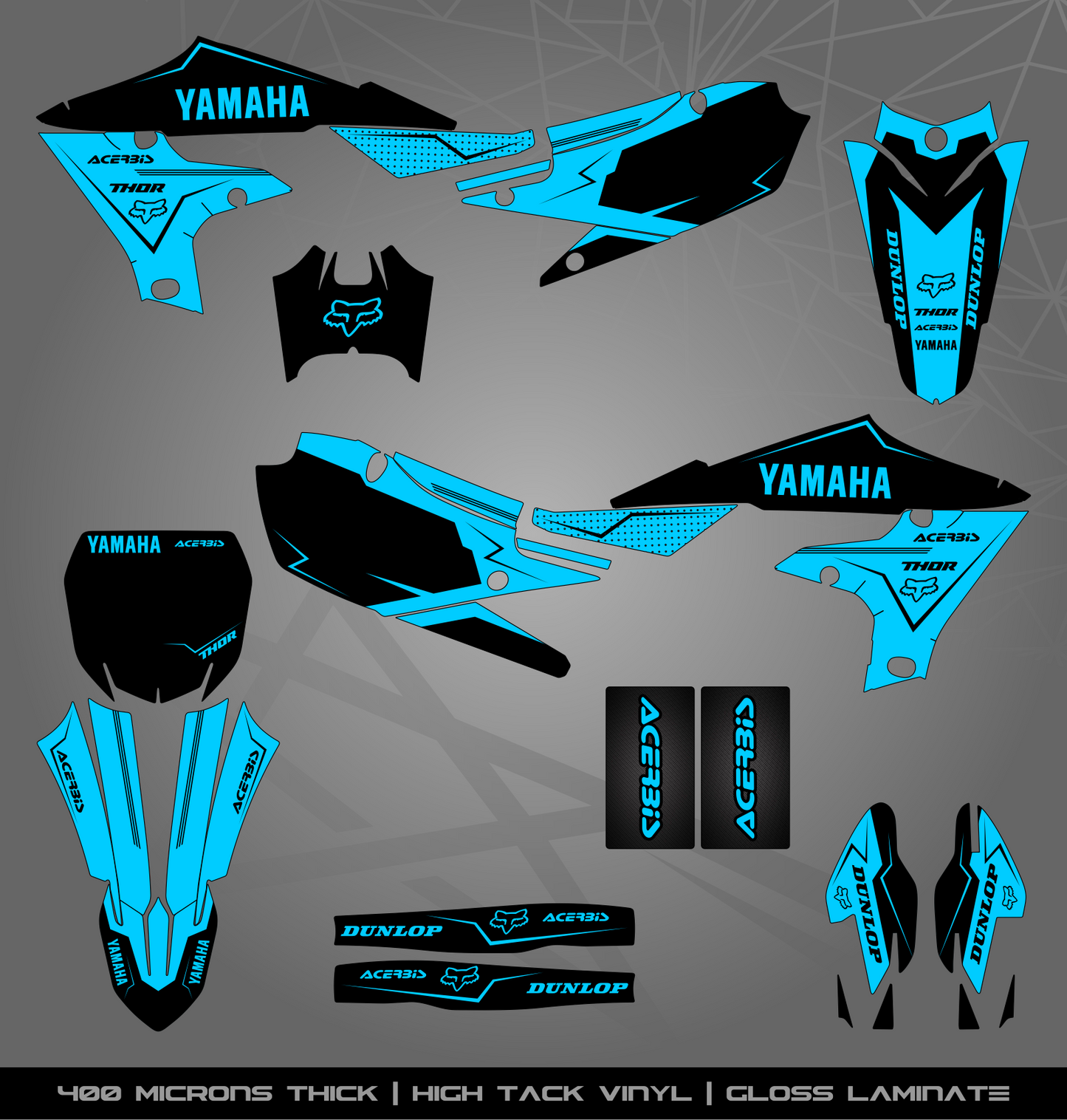 Full Sticker Kit for Yamaha MX bike