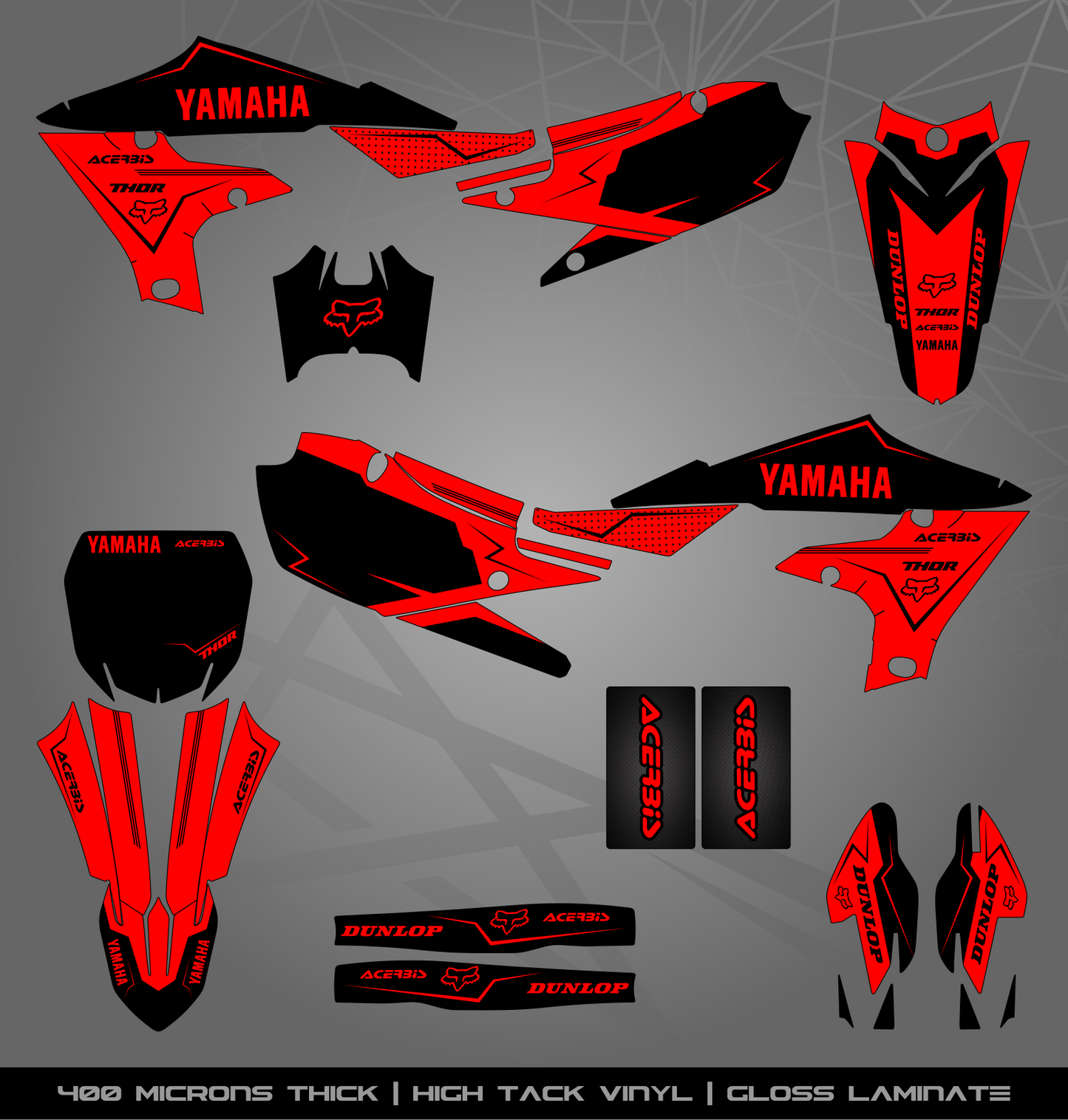 Full Sticker Kit for Yamaha MX bike