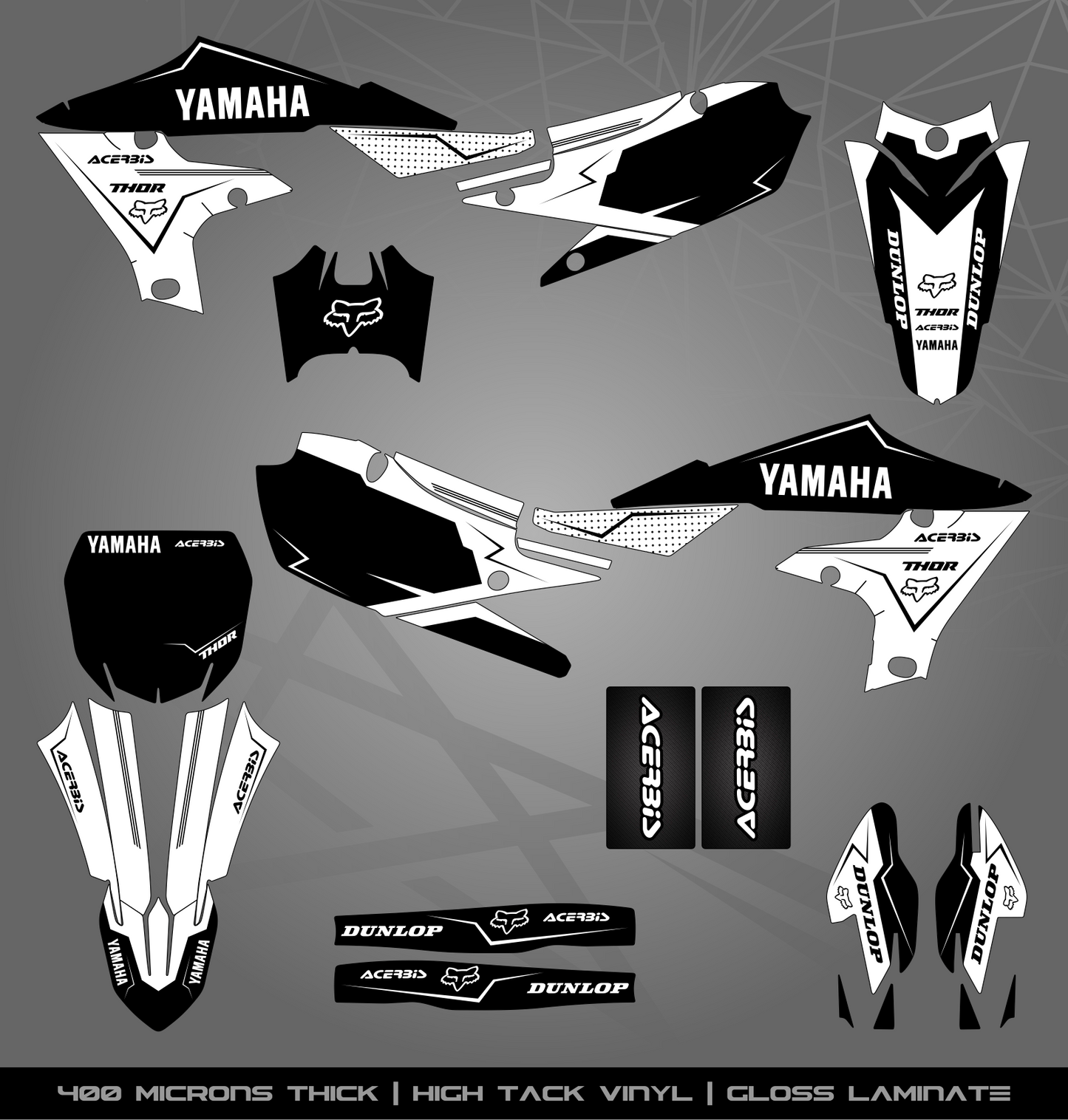 Full Sticker Kit for Yamaha MX bike