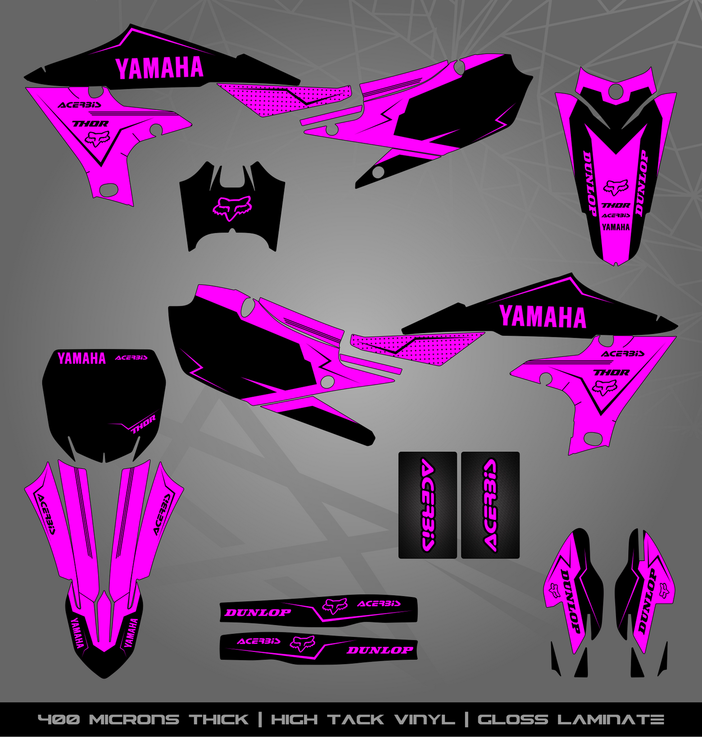 Full Sticker Kit for Yamaha MX bike