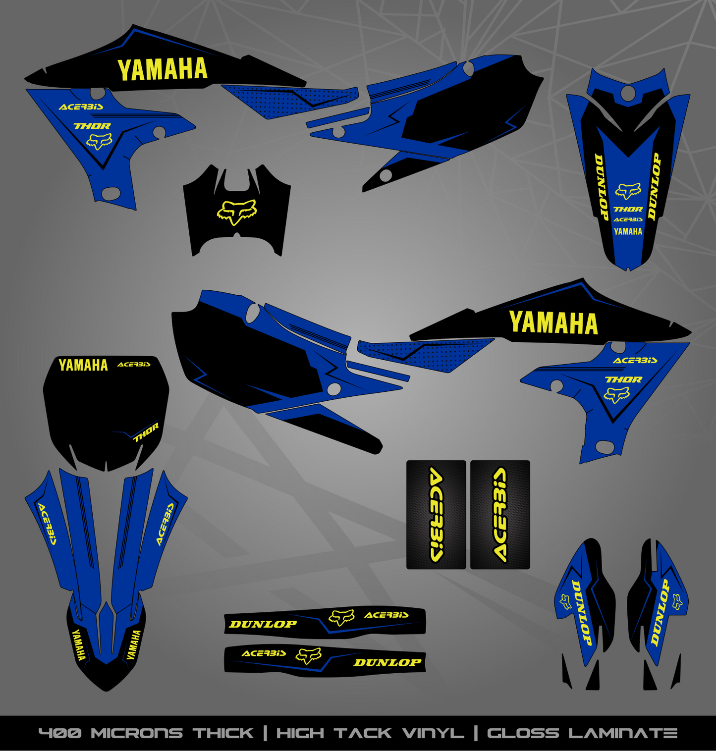 Full Sticker Kit for Yamaha MX bike