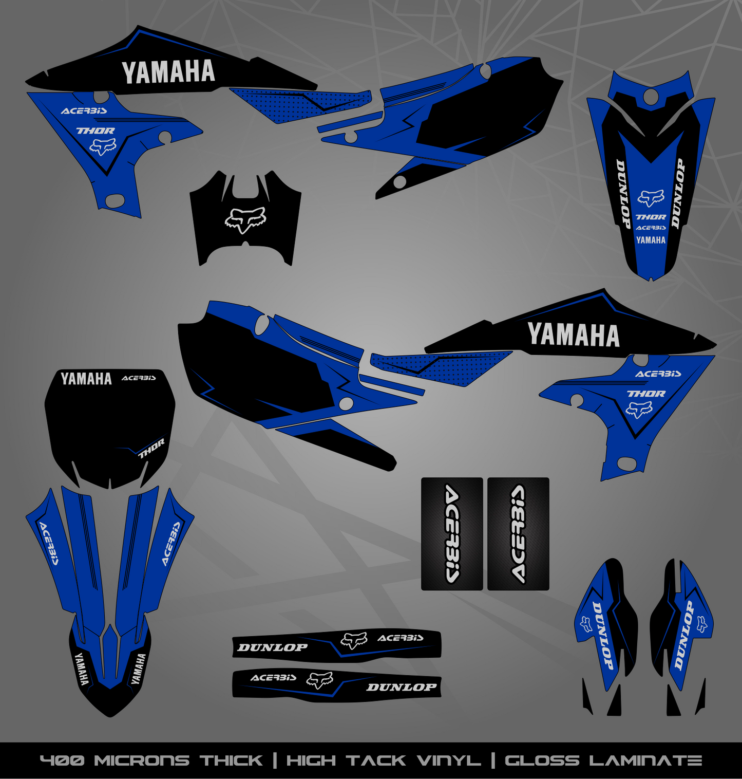 Full Sticker Kit for Yamaha MX bike