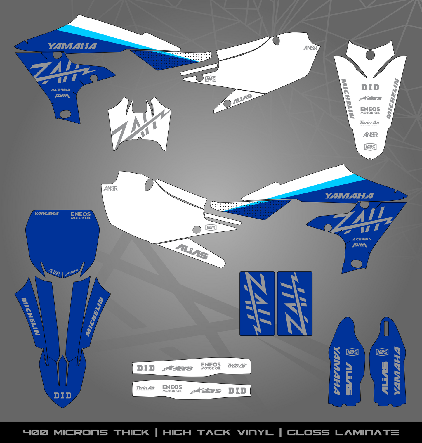 Full Sticker Kit for Yamaha MX bike