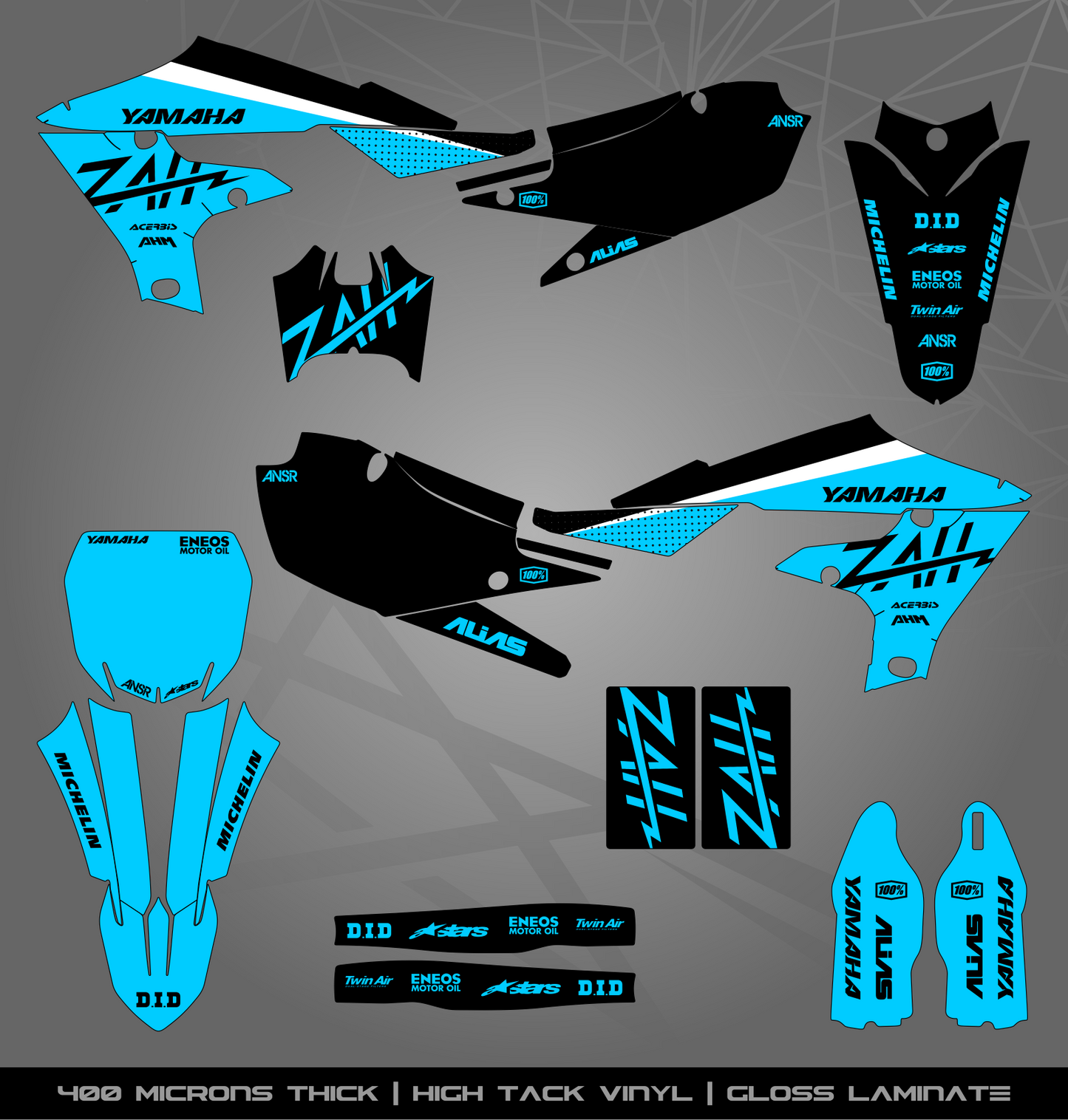 Full Sticker Kit for Yamaha MX bike
