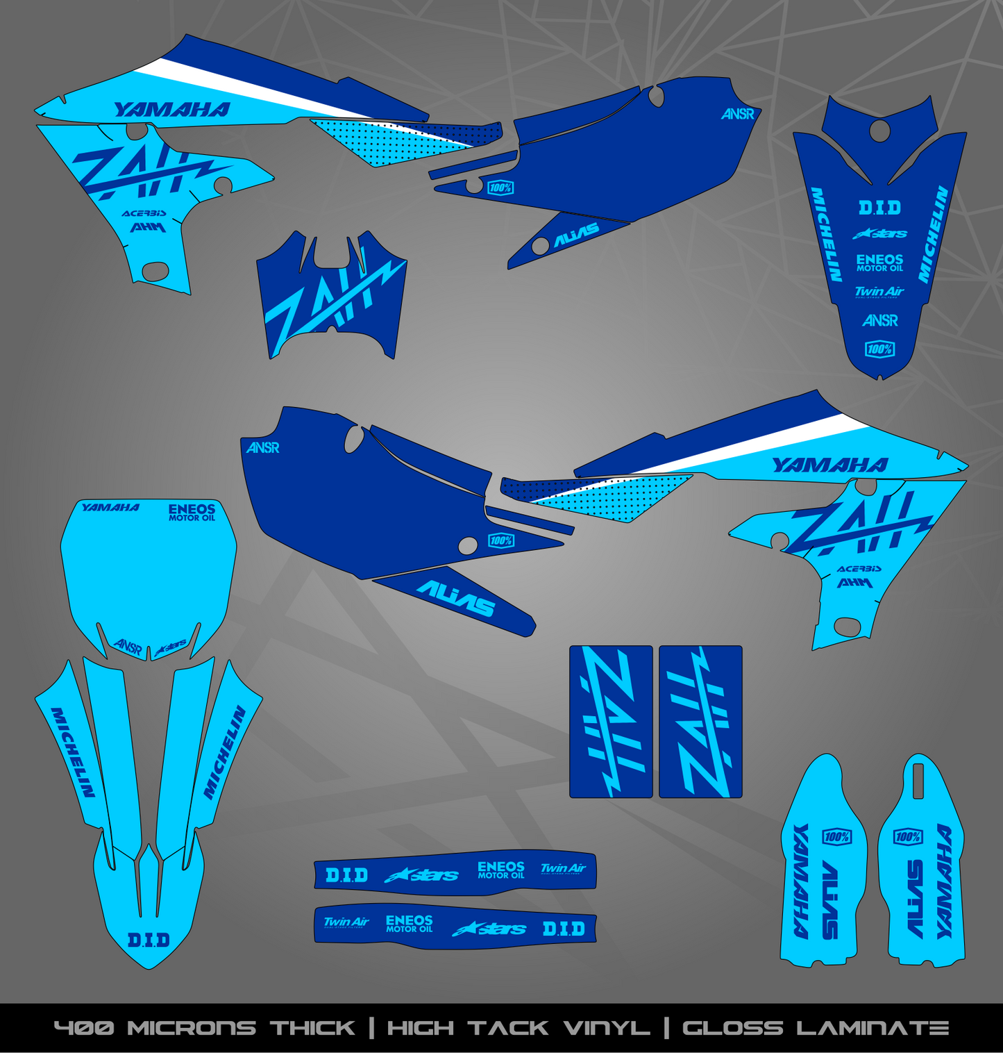 Full Sticker Kit for Yamaha MX bike