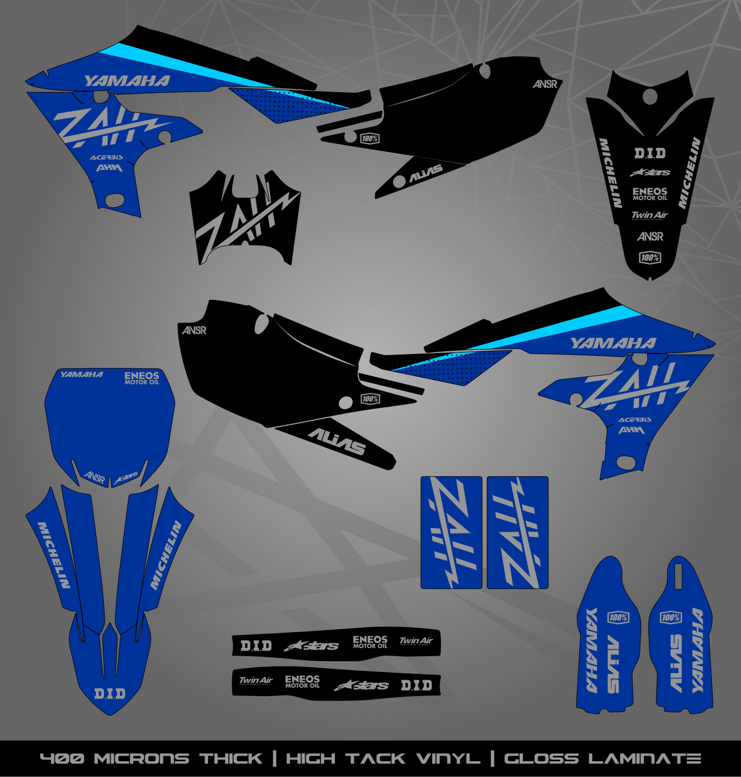 Full Sticker Kit for Yamaha MX bike
