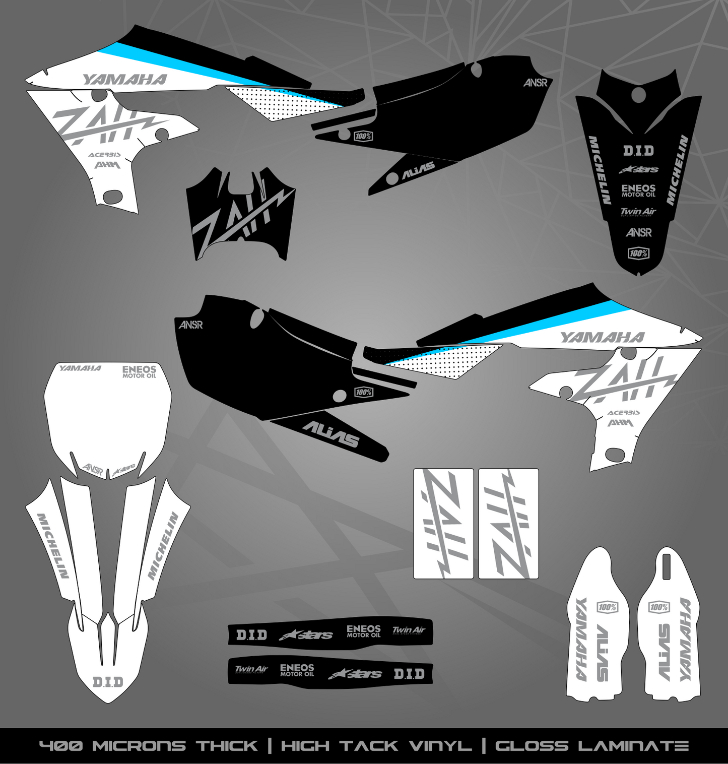 Full Sticker Kit for Yamaha MX bike