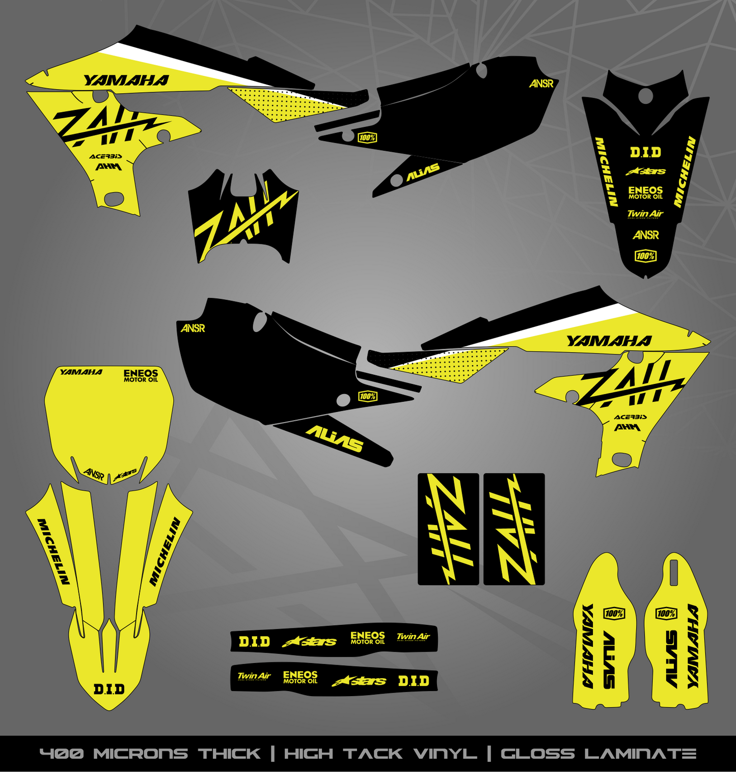 Full Sticker Kit for Yamaha MX bike