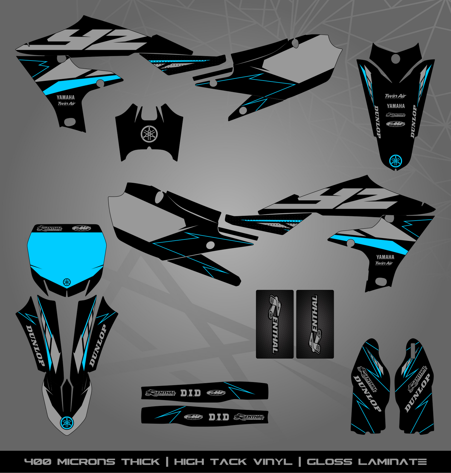 Full Sticker Kit for Yamaha MX bike