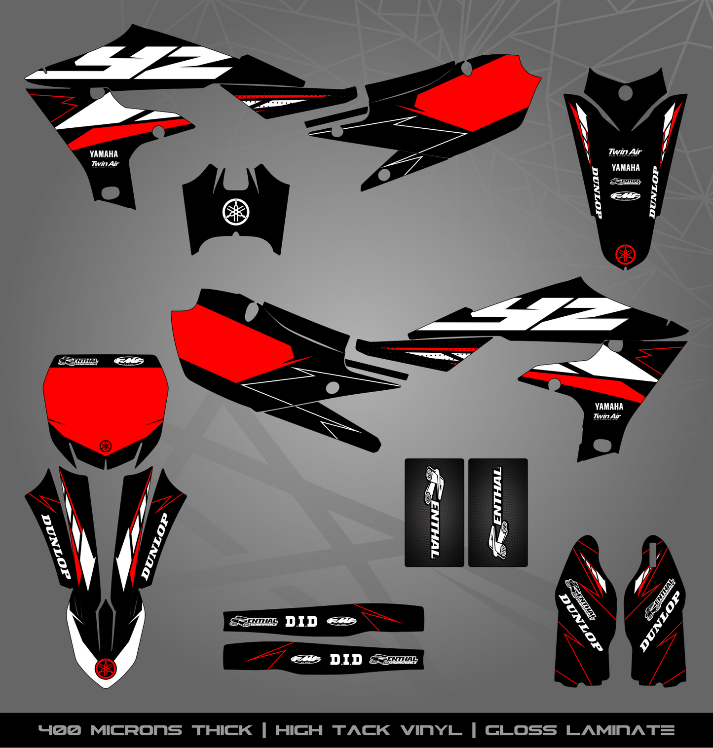 Full Sticker Kit for Yamaha MX bike