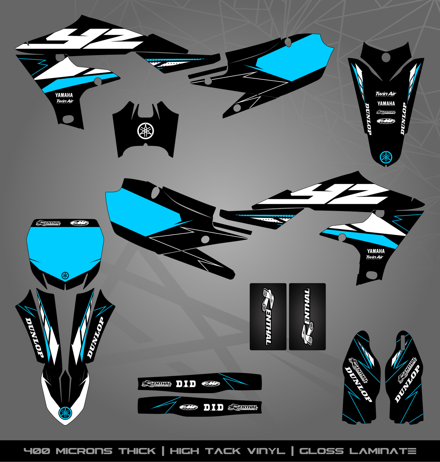 Full Sticker Kit for Yamaha MX bike