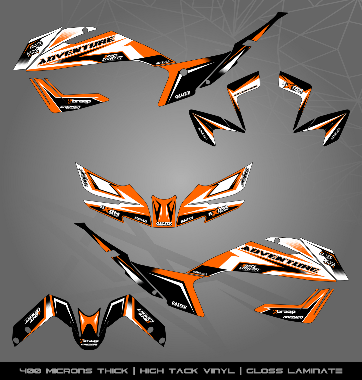 Full Sticker Kit for KTM 390 Adventure (2020-2024)
