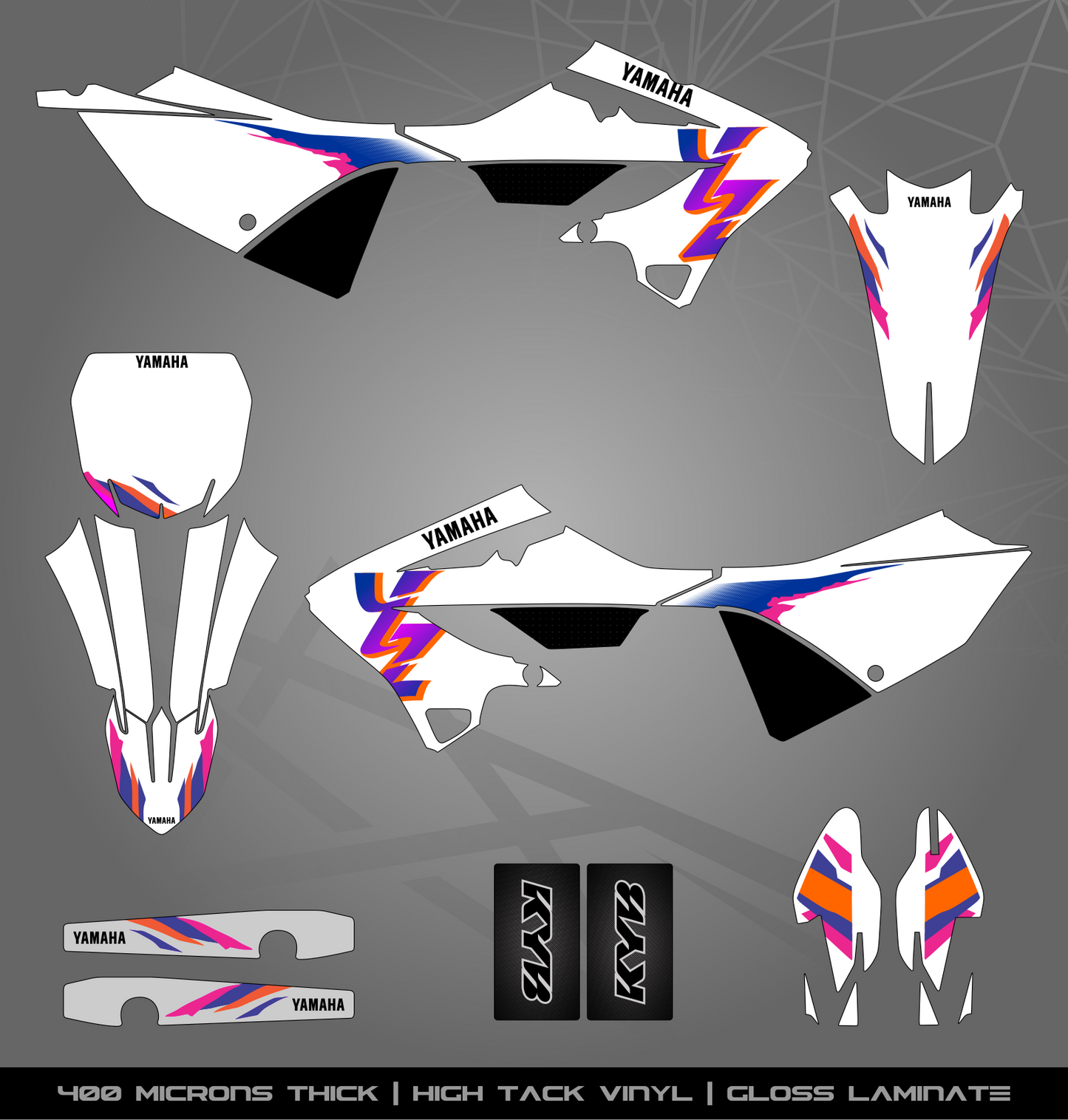 Full Sticker Kit for Yamaha MX bike