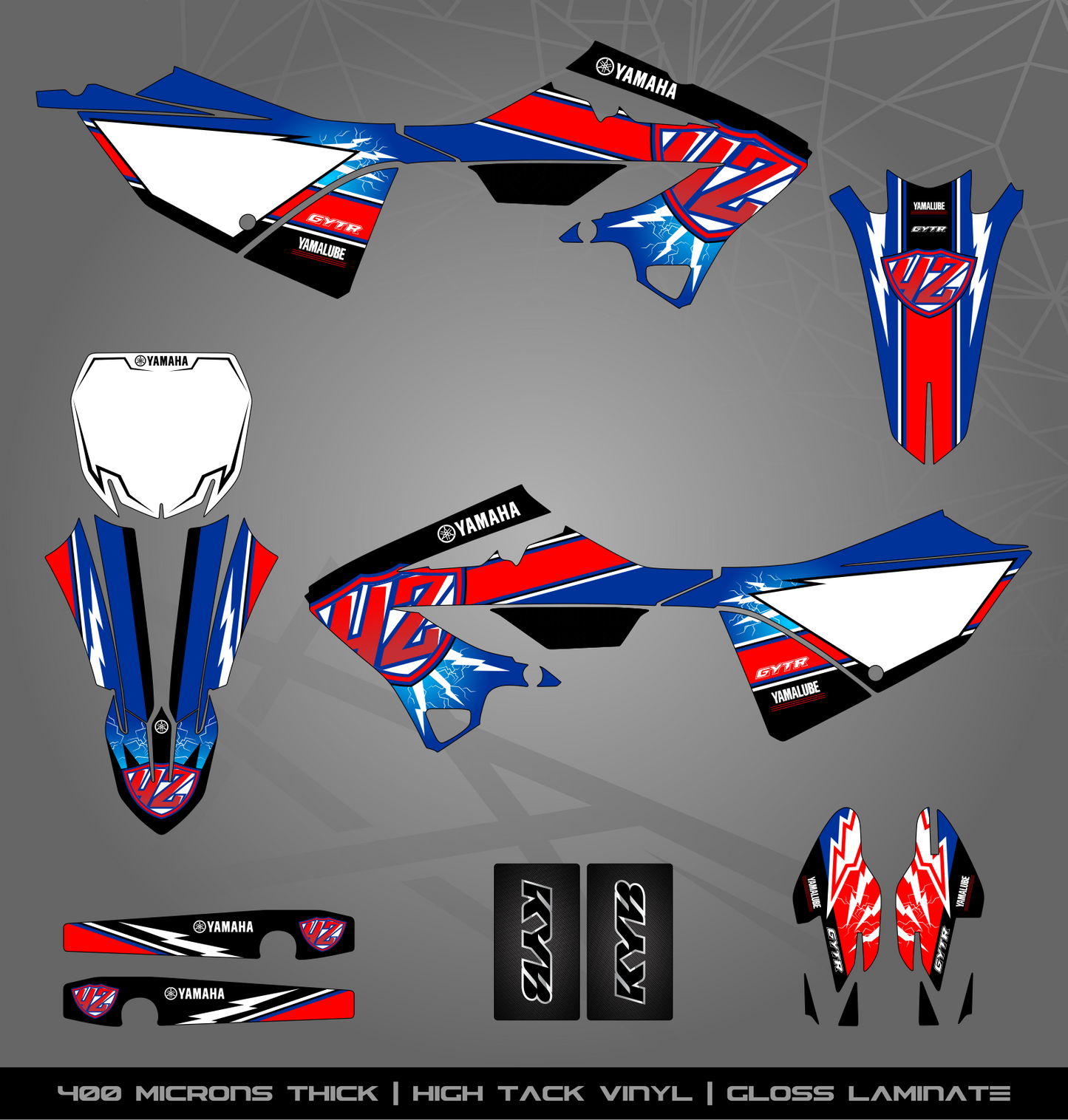 Full Sticker Kit for Yamaha MX bike