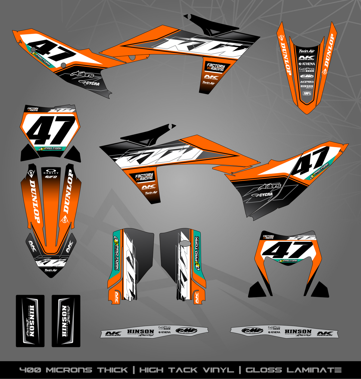 Full Sticker Kit for KTM MX / Enduro bike