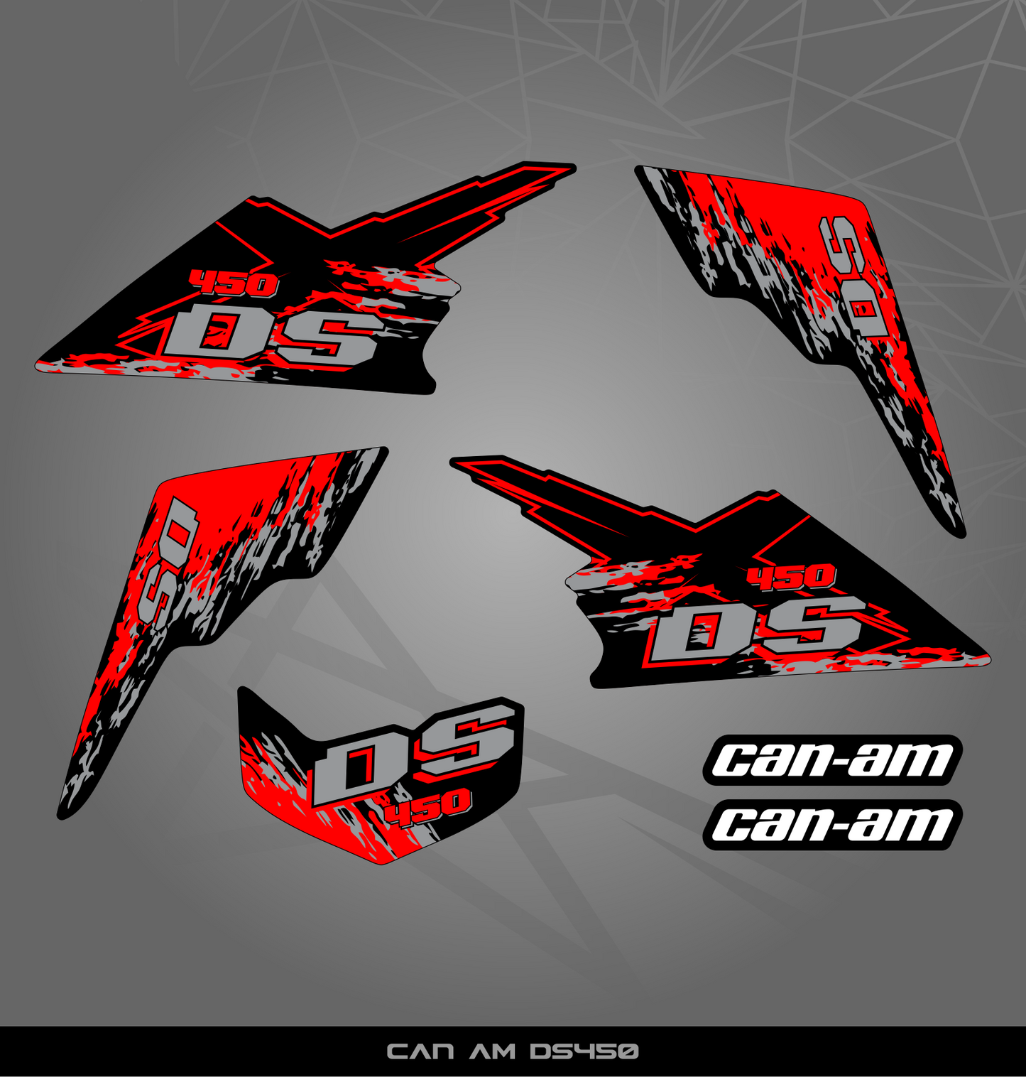 Partial Sticker Kit for Can Am DS 450