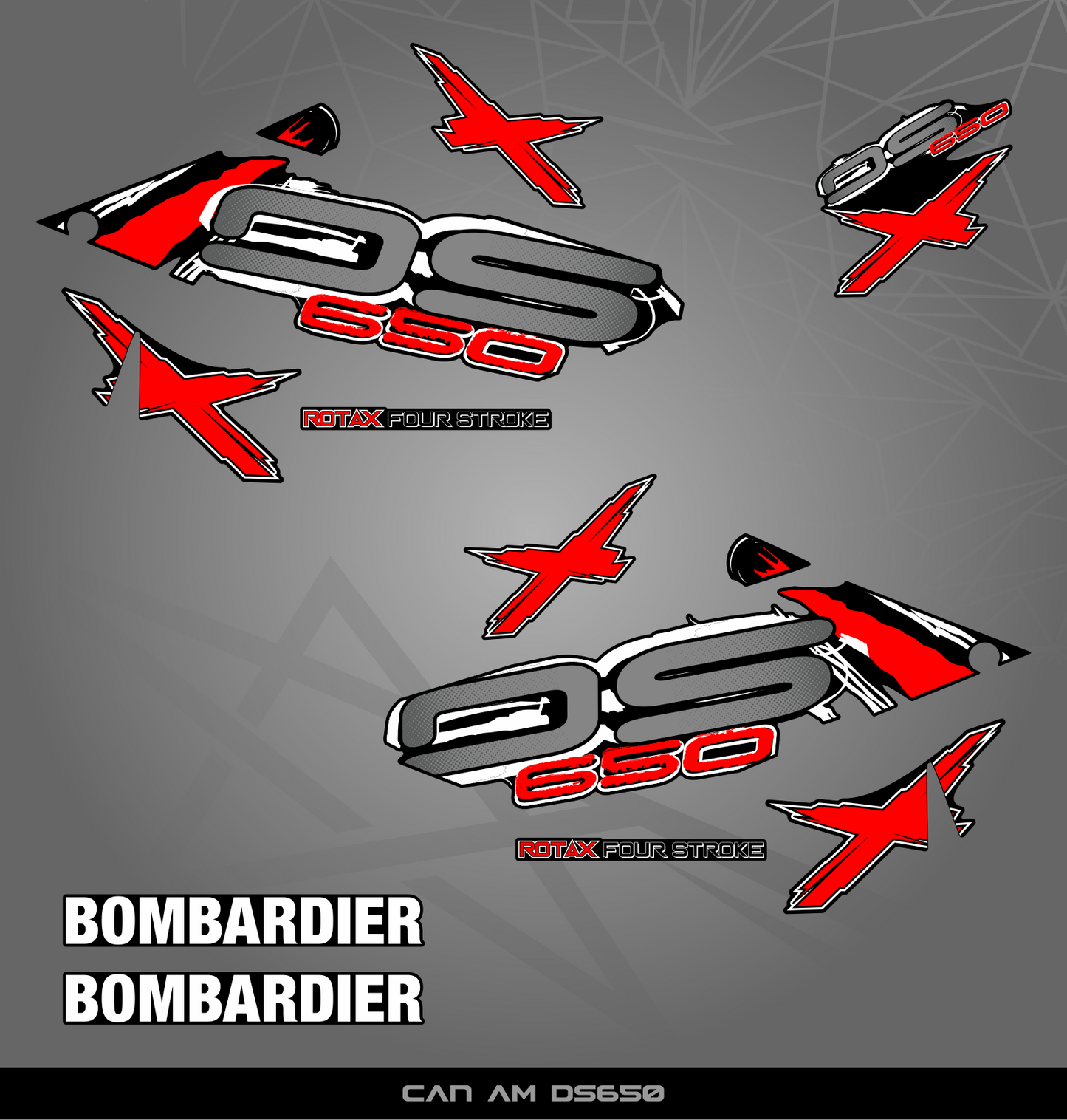 Partial Sticker Kit for Bombardier DS 650
