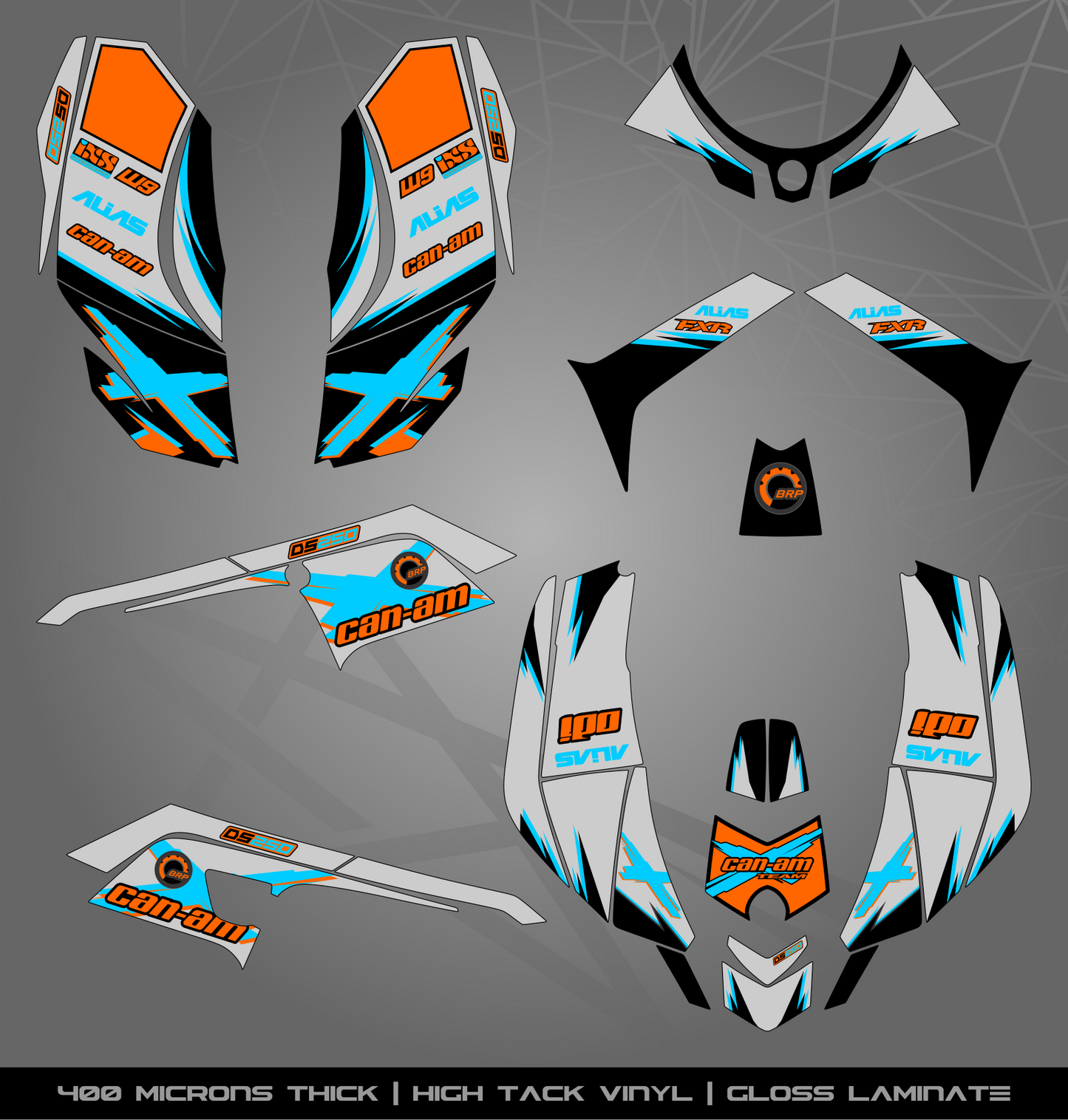 Full Sticker Kit for Can Am DS 250