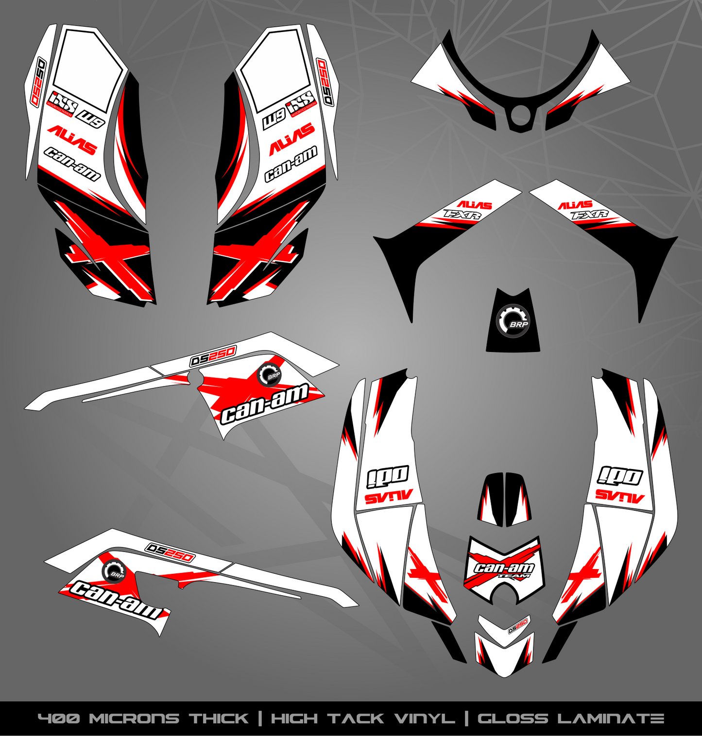 Full Sticker Kit for Can Am DS 250