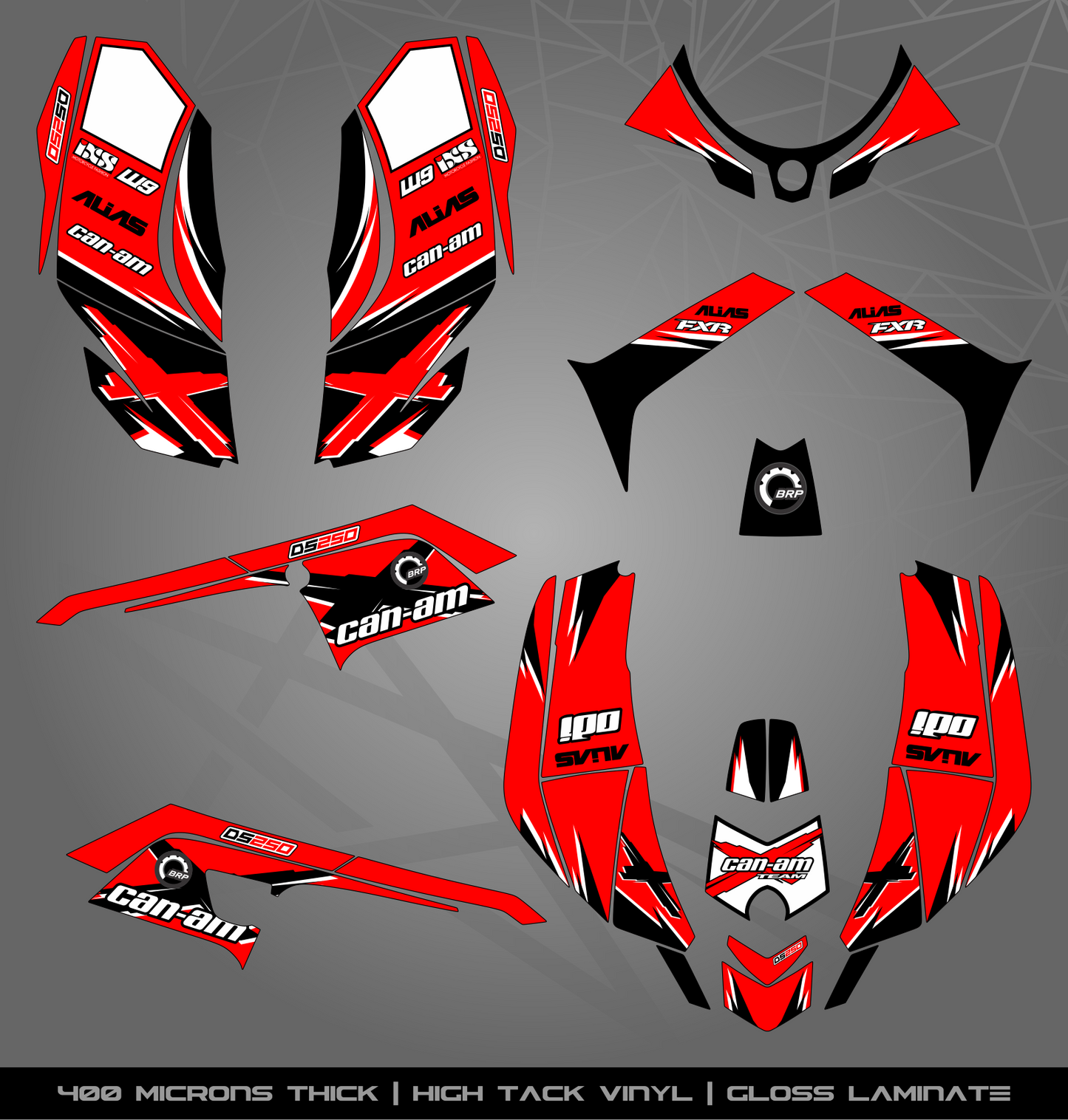 Full Sticker Kit for Can Am DS 250