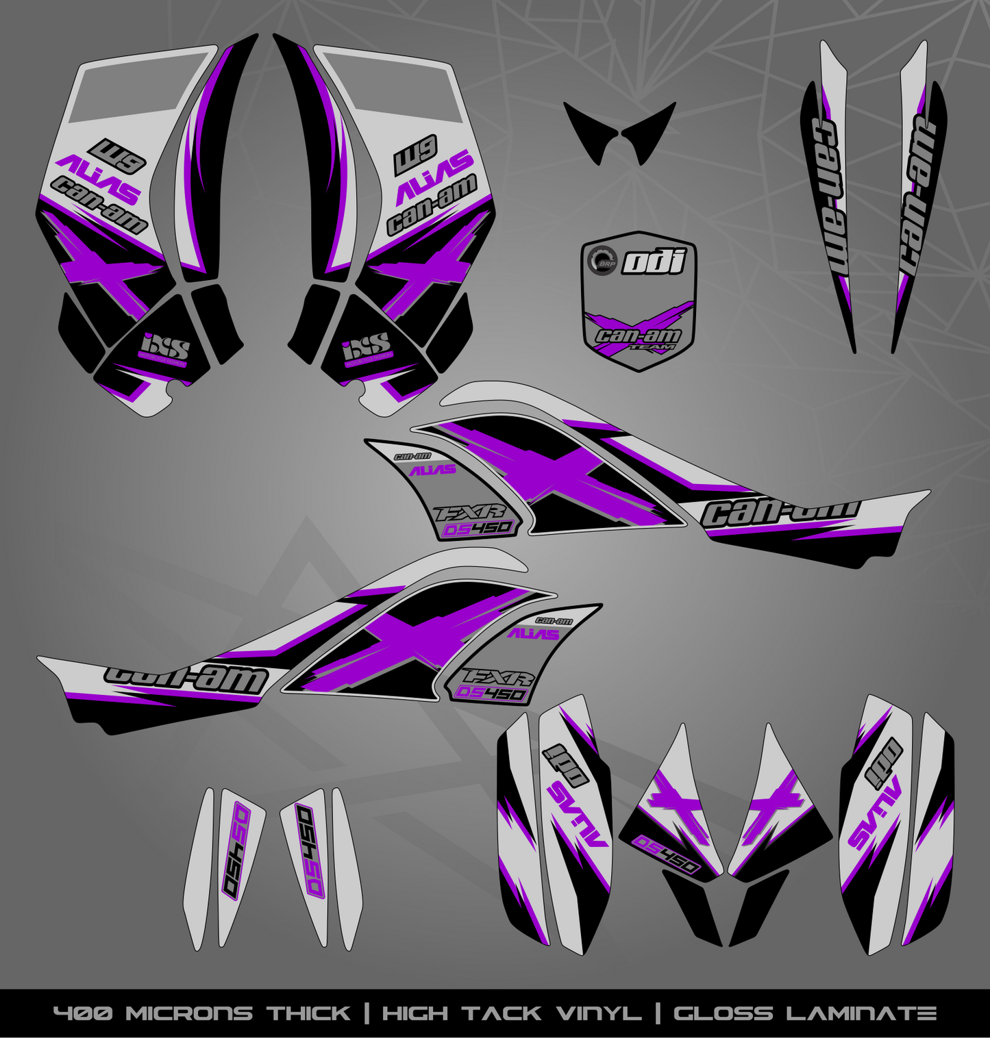 Full Sticker Kit for Can Am DS 450