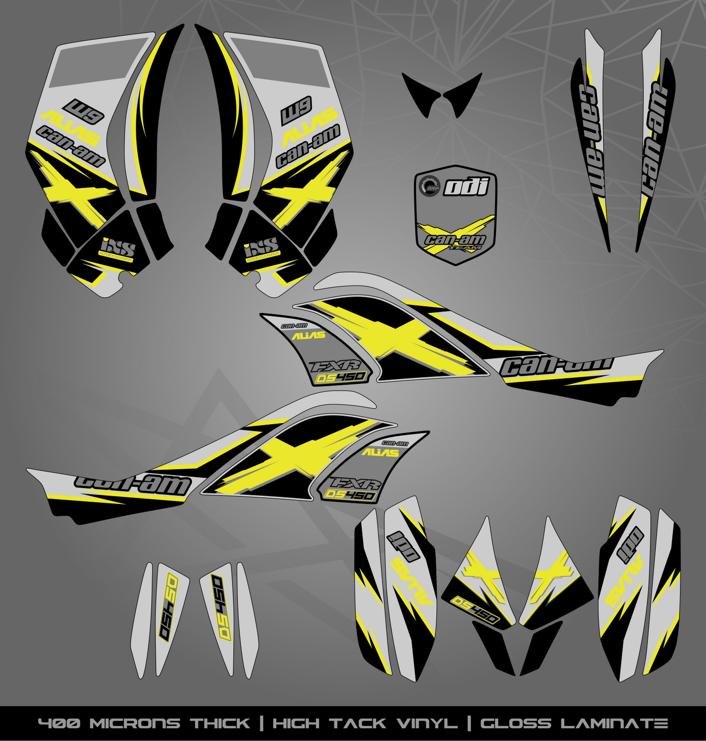 Full Sticker Kit for Can Am DS 450
