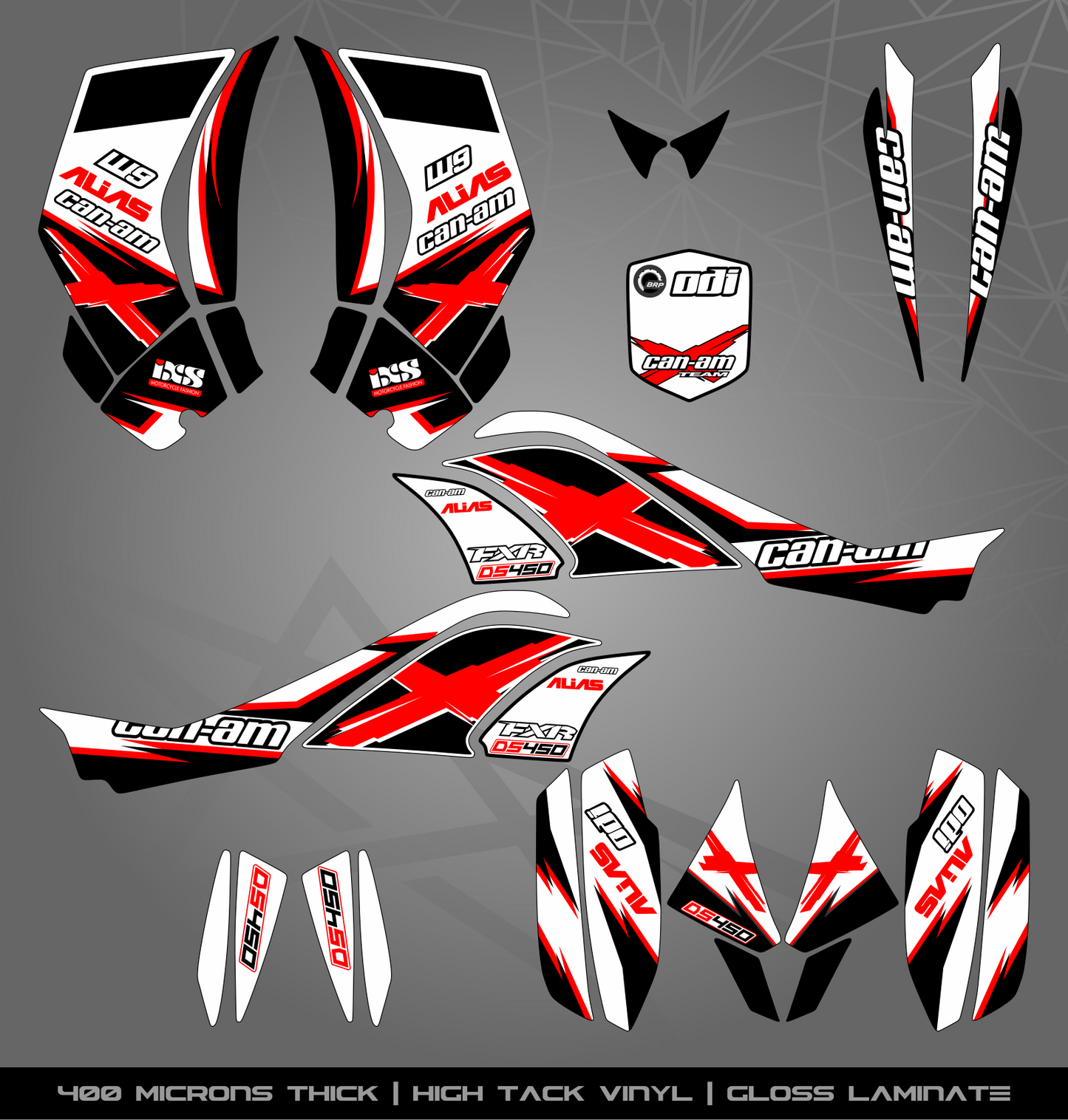 Full Sticker Kit for Can Am DS 450