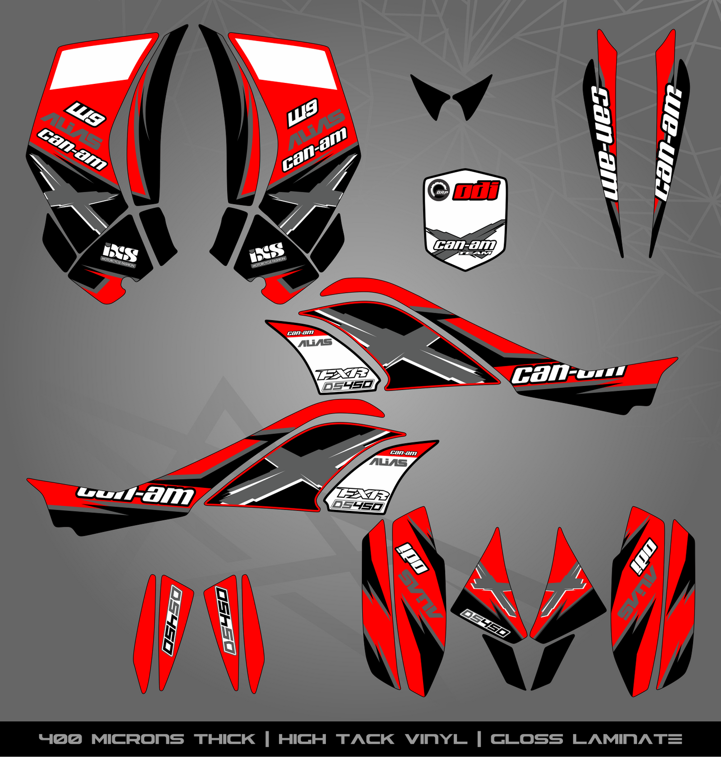 Full Sticker Kit for Can Am DS 450