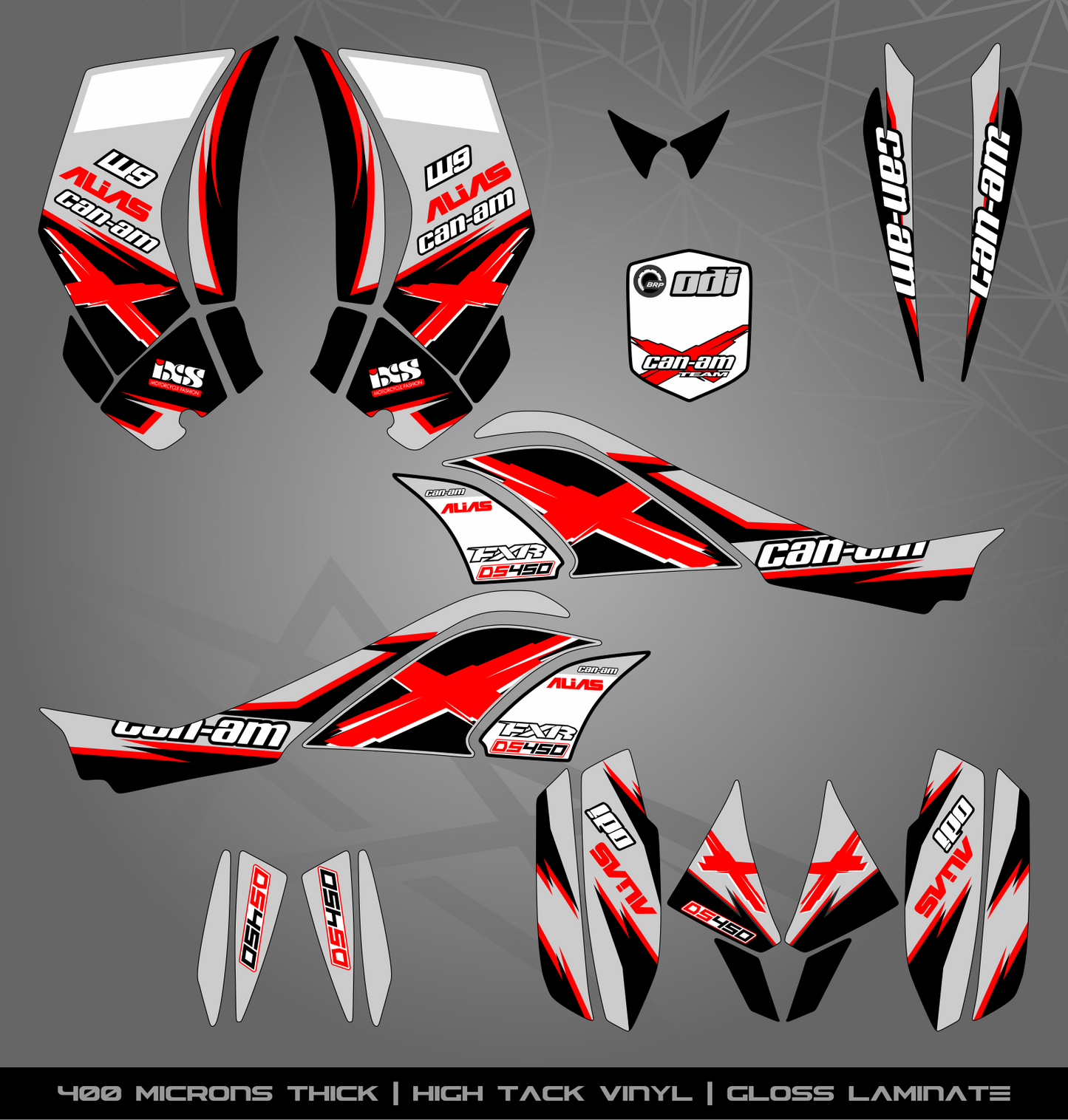 Full Sticker Kit for Can Am DS 450