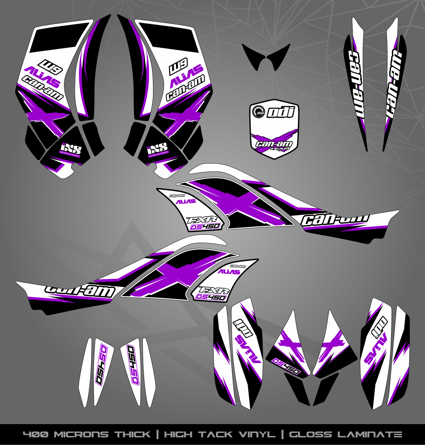 Full Sticker Kit for Can Am DS 450