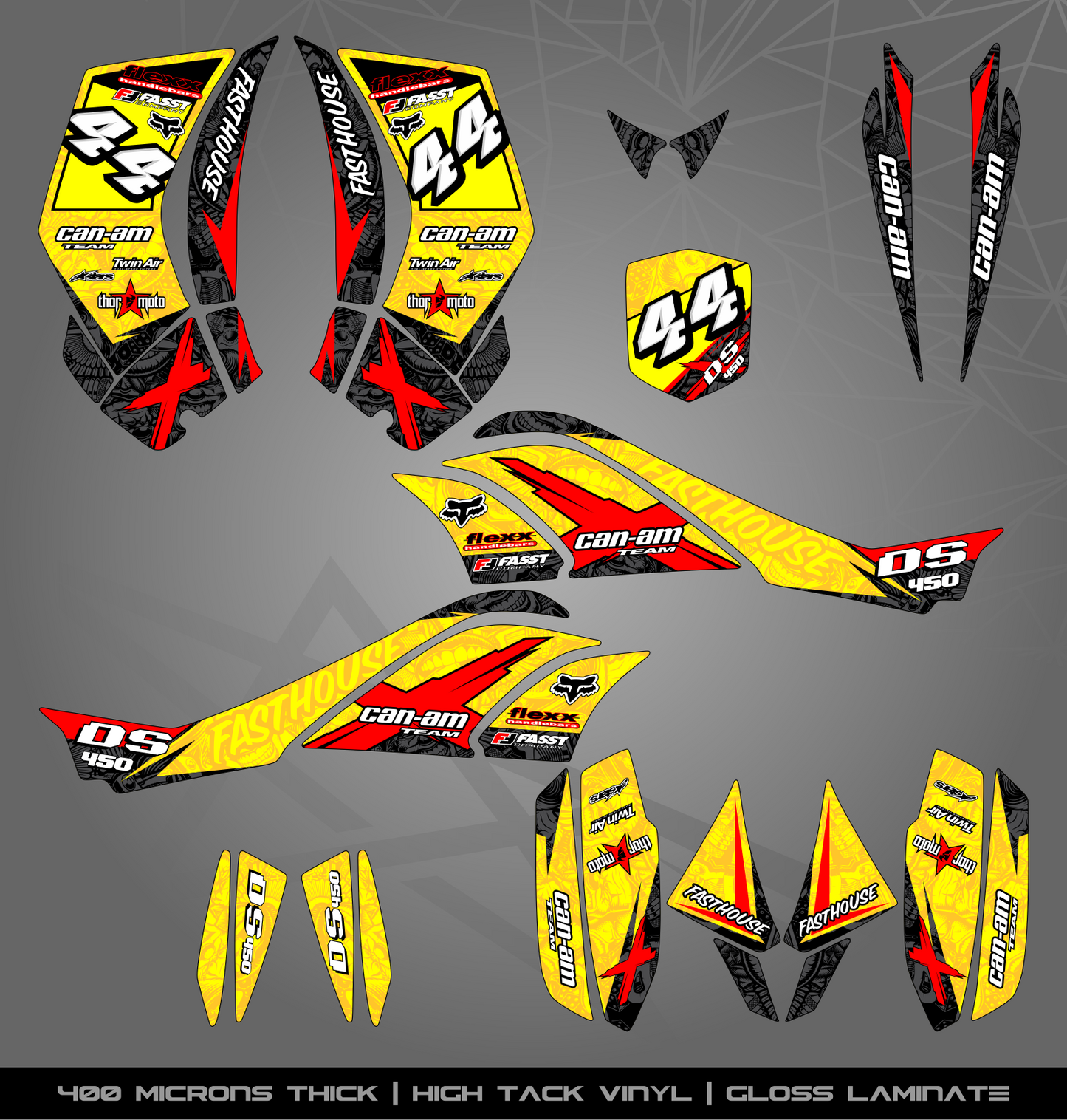 Full Sticker Kit for Can Am DS 450